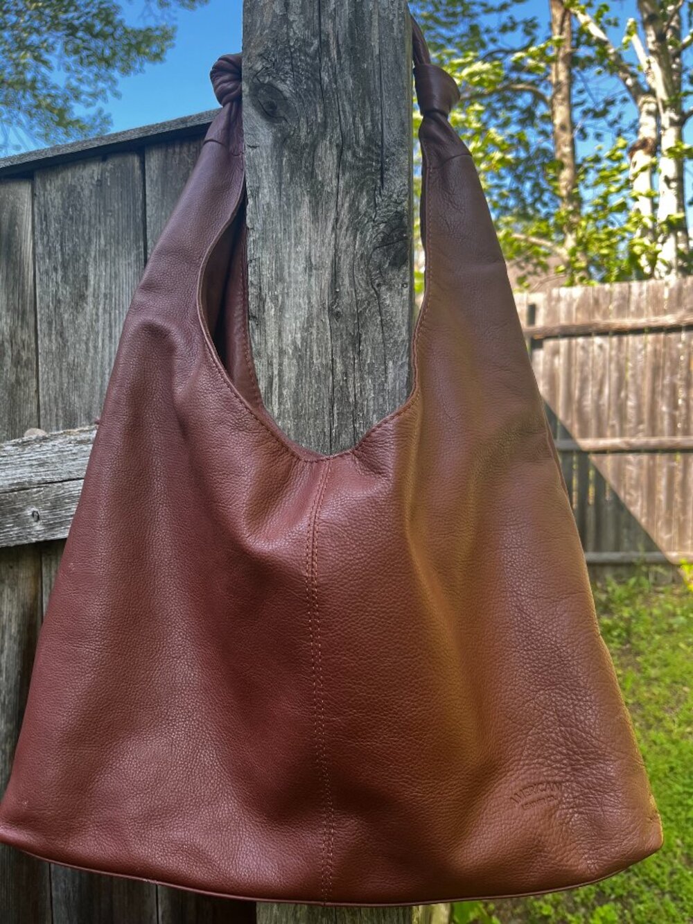 American Leather Co. Marietta Knot Slouchy Hobo Bag - Picture 5 of 7